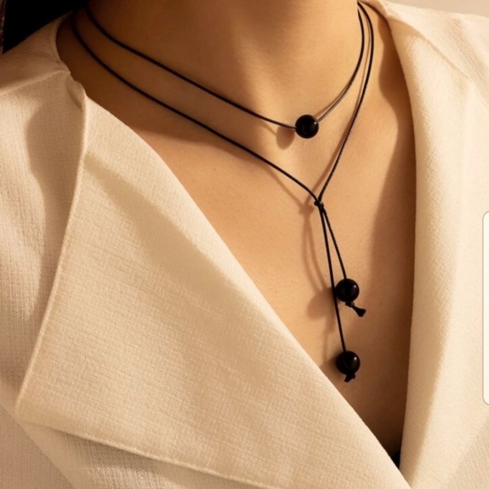 Black Layered Choker